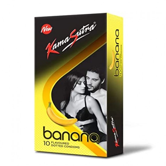 KamaSutra Banana Flavoured Dotted Condoms 10s