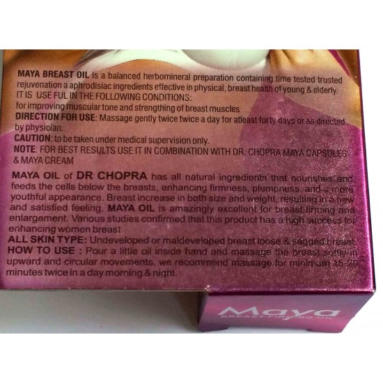 Maya Breast Firming Message Oil For Women