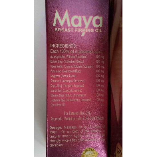 Maya Breast Firming Message Oil For Women